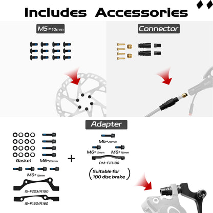 LD200PLUS 2-Piston E-Bike Hydraulic Disc Brake Se