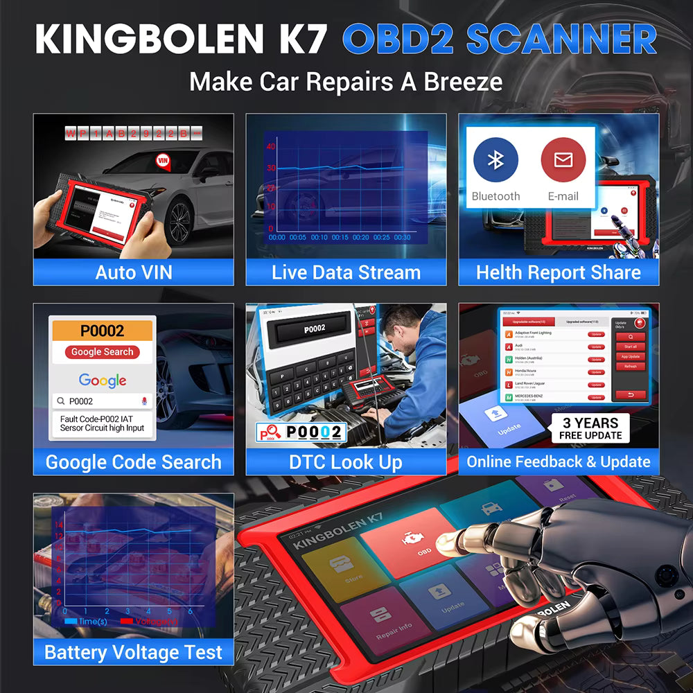 KINGBOLEN K7 All-System Automotive Diagnostic Tool