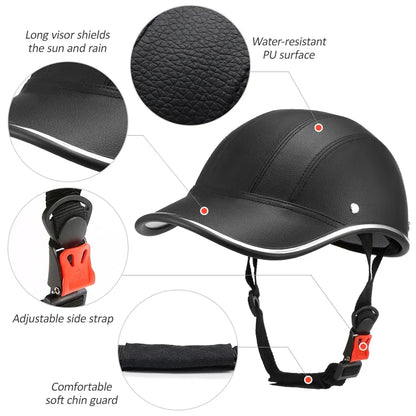 2-in-1 ABS Bicycle & Scooter Safety Helmet with Baseball Cap Design