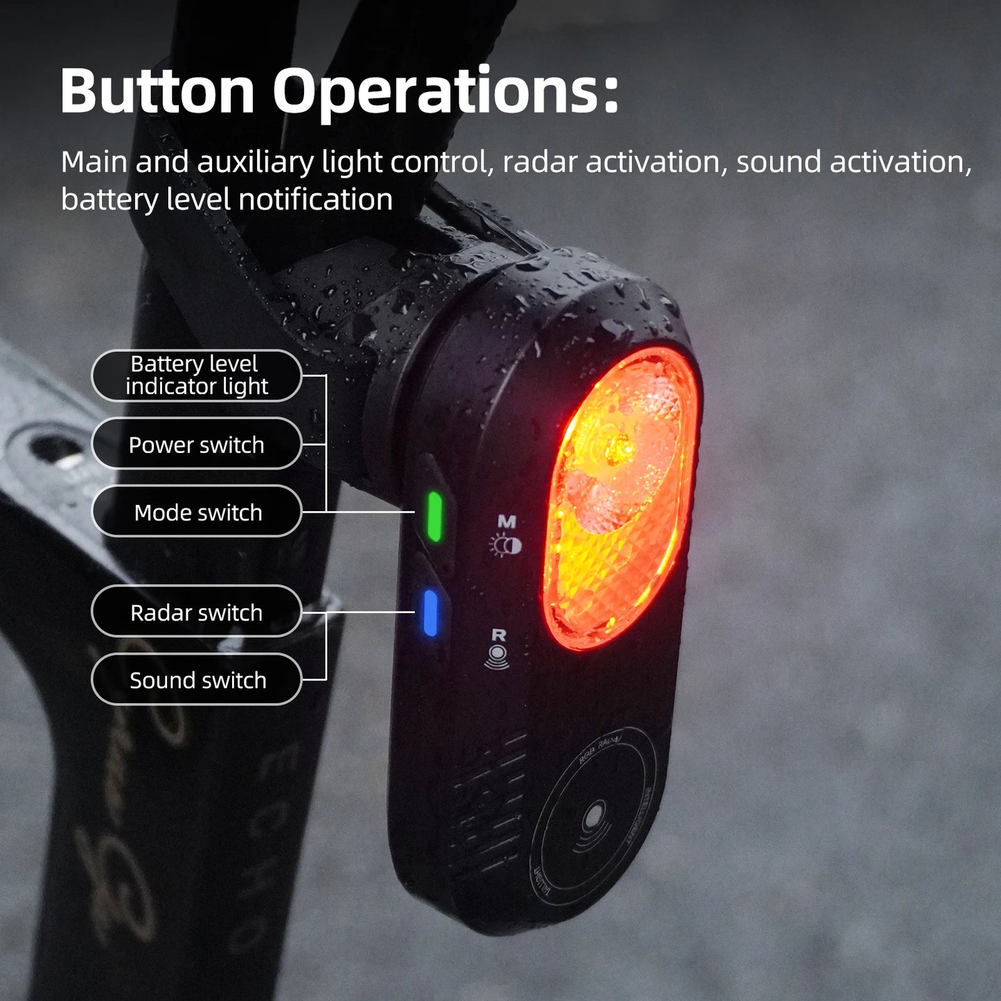 CYCLAMI LA150 Smart Radar Bike Tail Light
