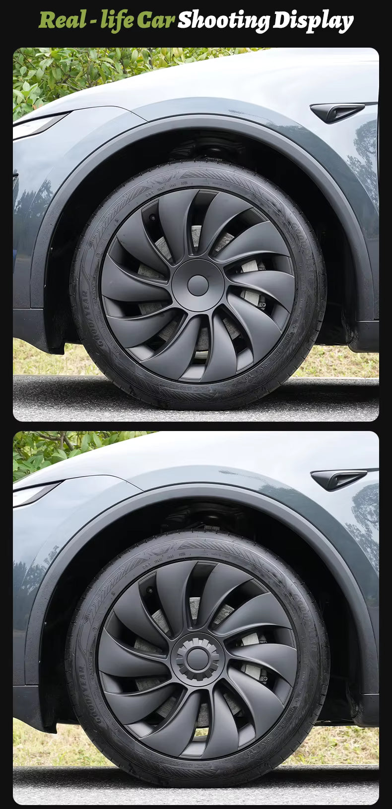 Tesla Model Y Juniper 19-Inch Smooth Style Hub Caps 2025–2026
