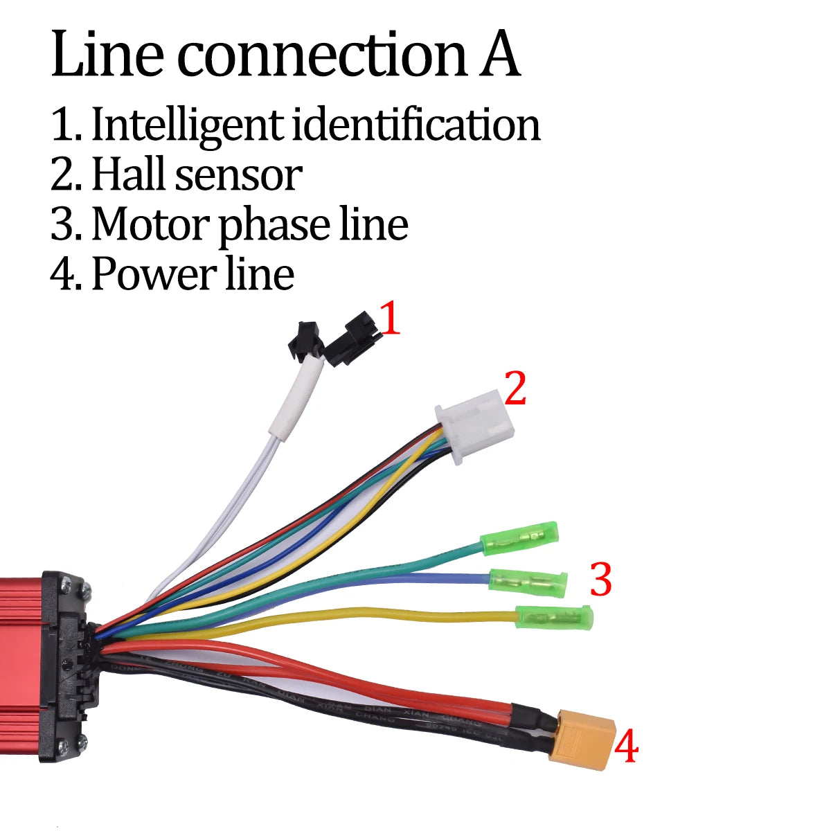 JRAHK 350W–2000W Dual Mode BLDC Electric Bike Controller (36V–60V)