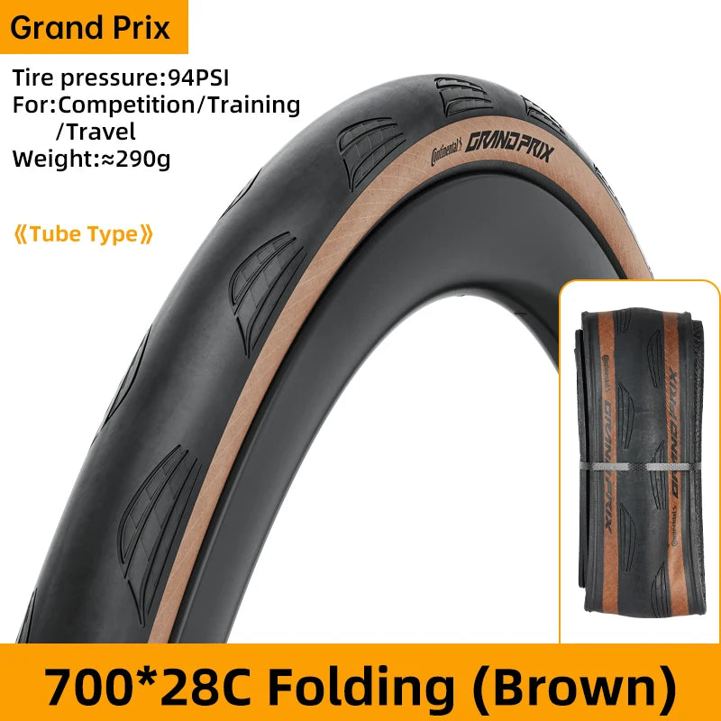 Continental Grand Prix Road Bike Tyre 700 x 25C–32C Folding Clincher