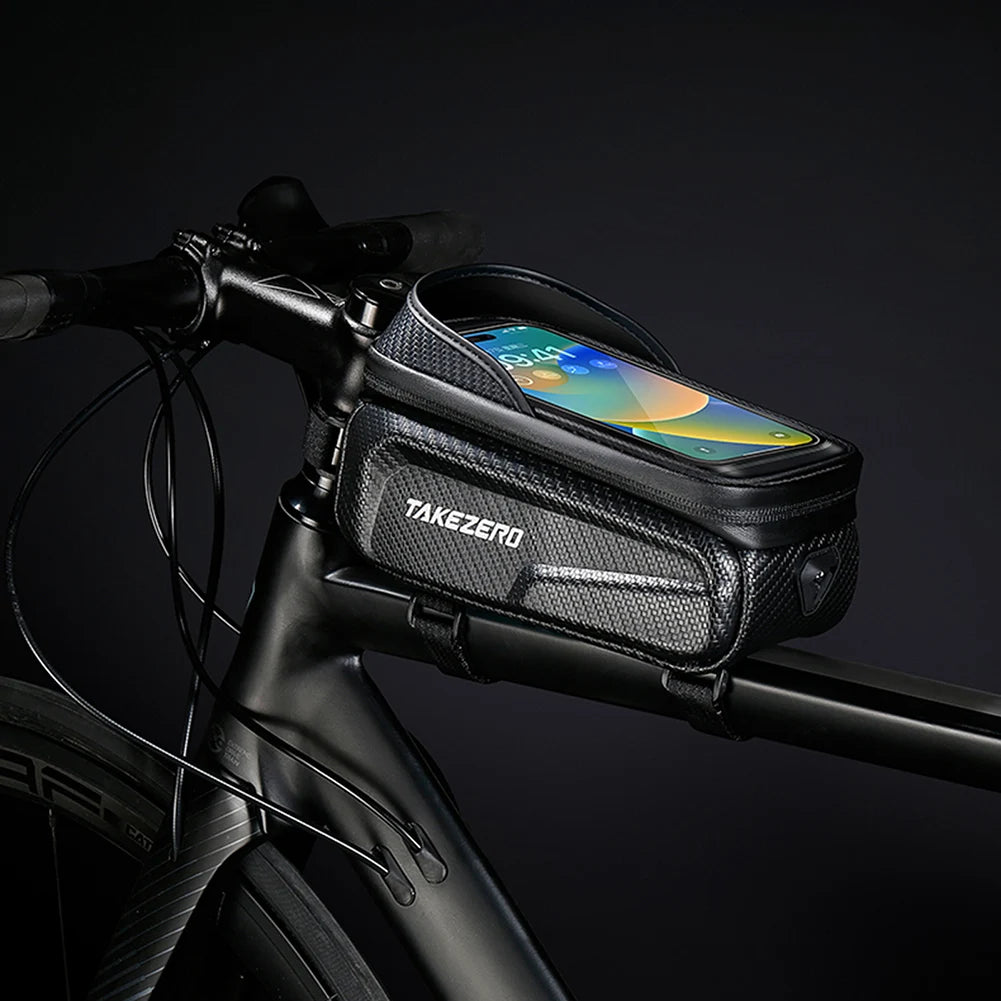 1L Bicycle Top Tube Phone Holder Frame Bag