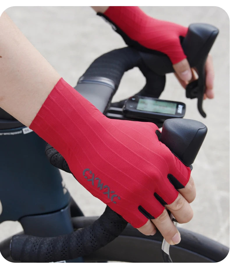 Cycling Half Finger Gloves with Extended Wrist Support