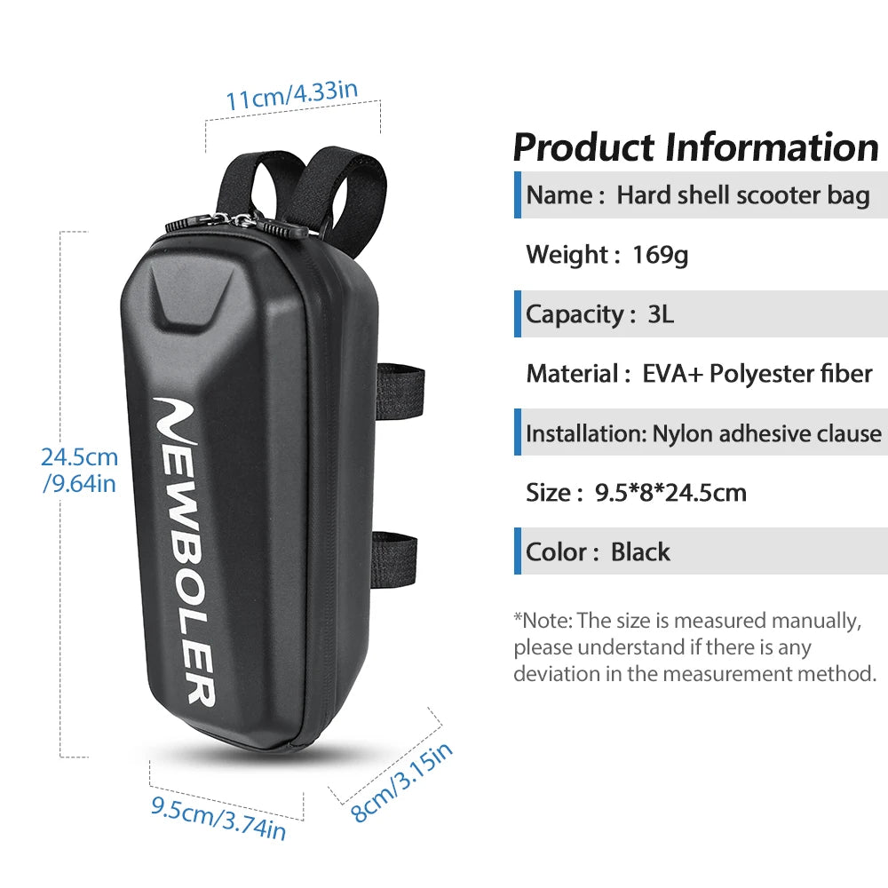 NEWBOLER Elektroroller wasserdichte Fronttasche