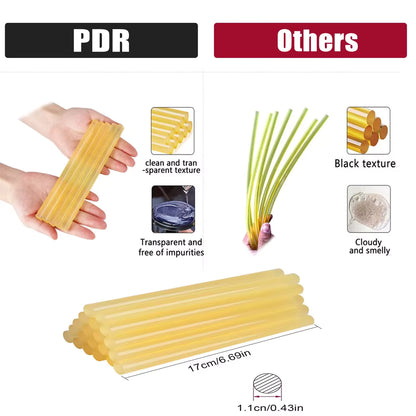 Paintless Dent Repair Kit with T-Bar & Slide Hammer