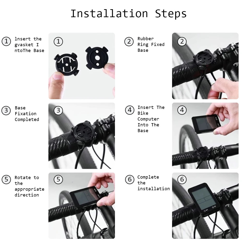 Kabelloser GPS-Fahrradcomputer mit 2,4"-LCD-Display