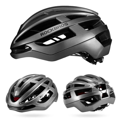 ROCKBROS Fahrradhelm Atmungsaktiv Ultraleicht Integral Geformt Unisex Stoßfest Verstellbar Rennradhelm Fahrradausrüstung
