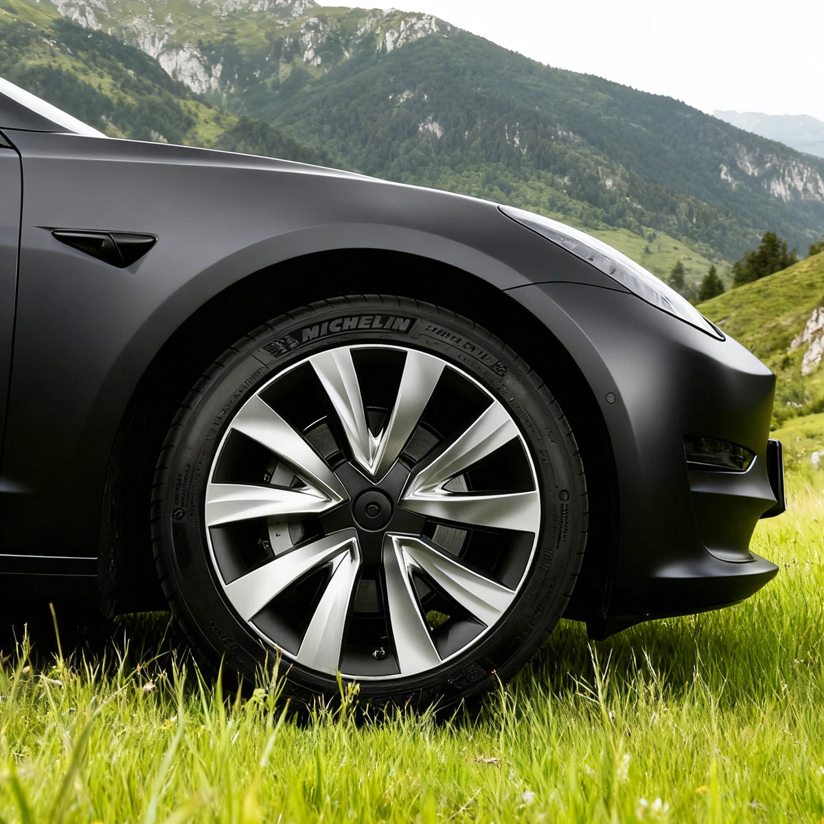 Tesla Model 3 18-Inch Performance Hub Caps 4-Piece Set