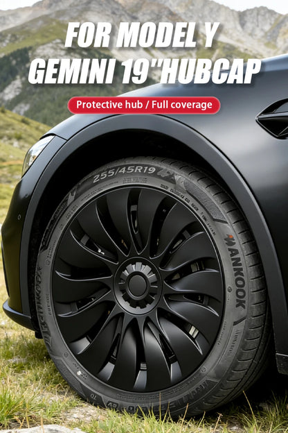 Tesla Model Y 19-Inch Performance Hub Caps 4-Piece Set