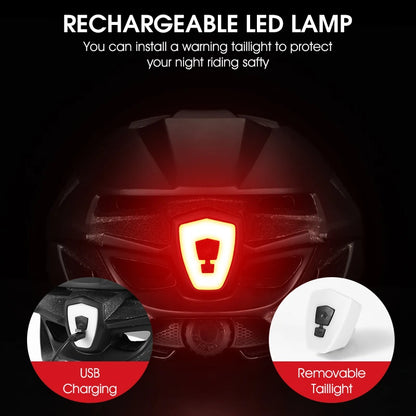 WEST BIKING LED-Licht-Fahrradhelm