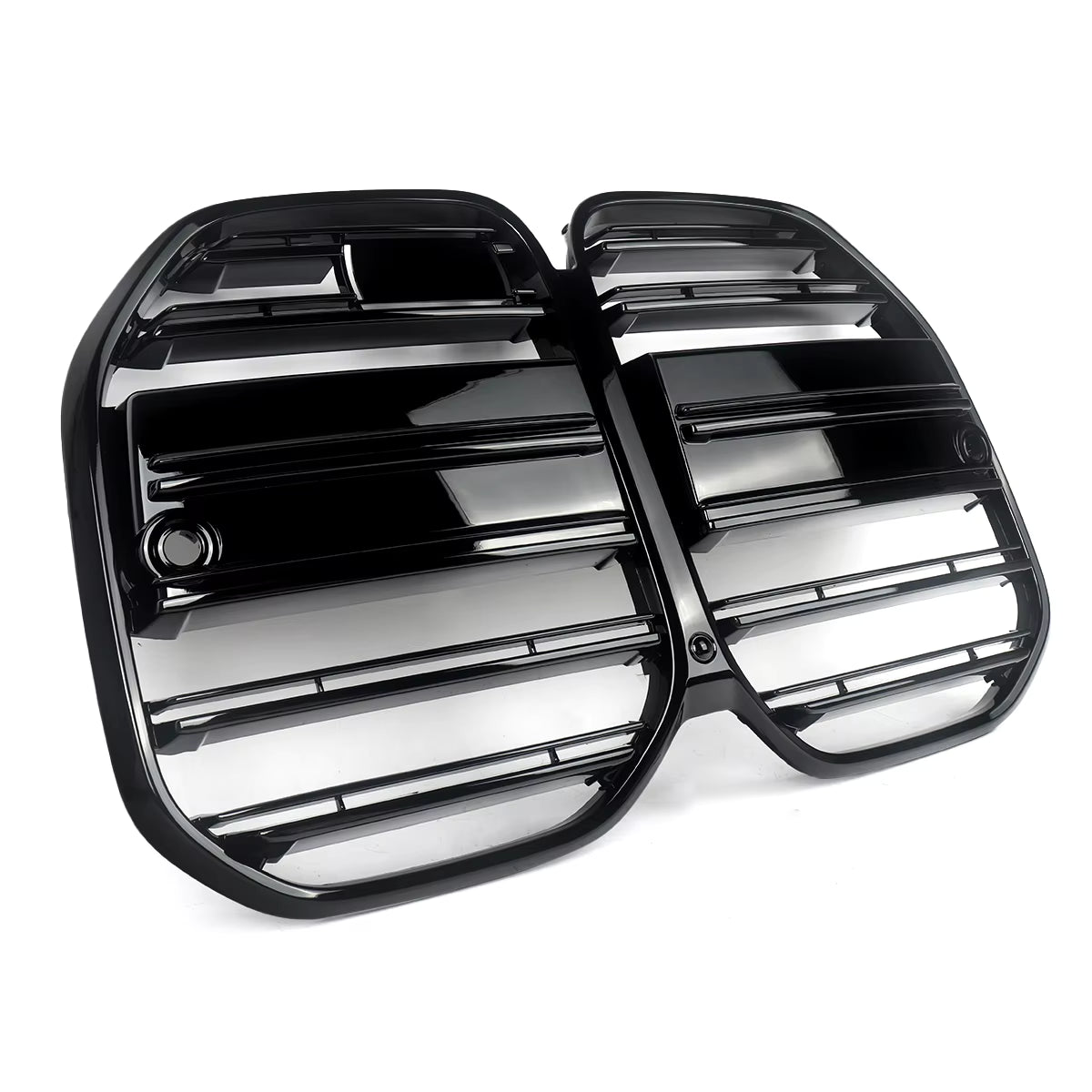Calandre avant style M4 compatible avec BMW Série 4 G22 G23 420i 430i 435i M440i 2021-2024, calandre de course type « rein » noir brillant