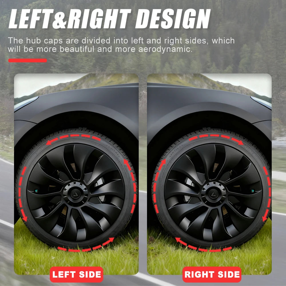 Tesla Model 3 18-Inch Performance Hub Caps 4-Piece Set