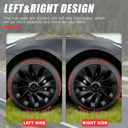 Tesla Model 3 18-Inch Performance Hub Caps 4-Piece Set