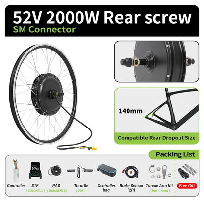 E-Bike Umbausatz 52V-72V / 2000W-3000W