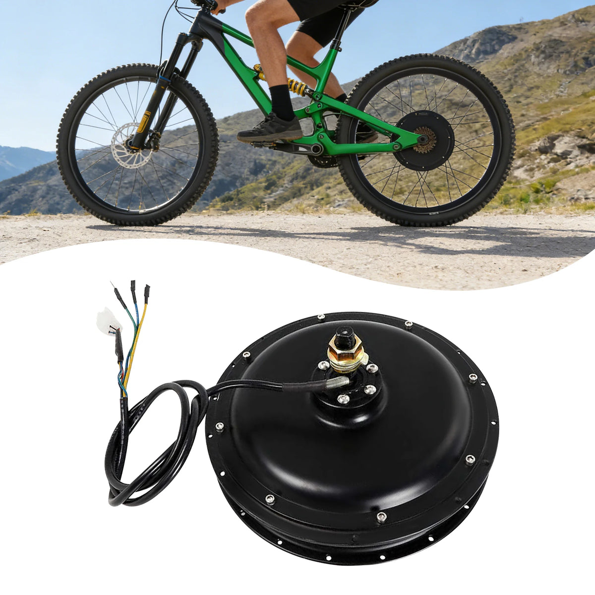 48V 1500W bürstenloser Hinterradnabenmotor für E-Bike-Umrüstungen