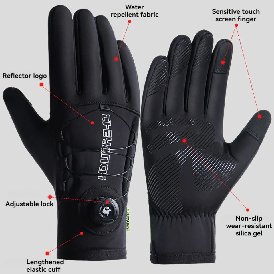 GTUBIKE Winter Waterproof Touchscreen Cycling Gloves