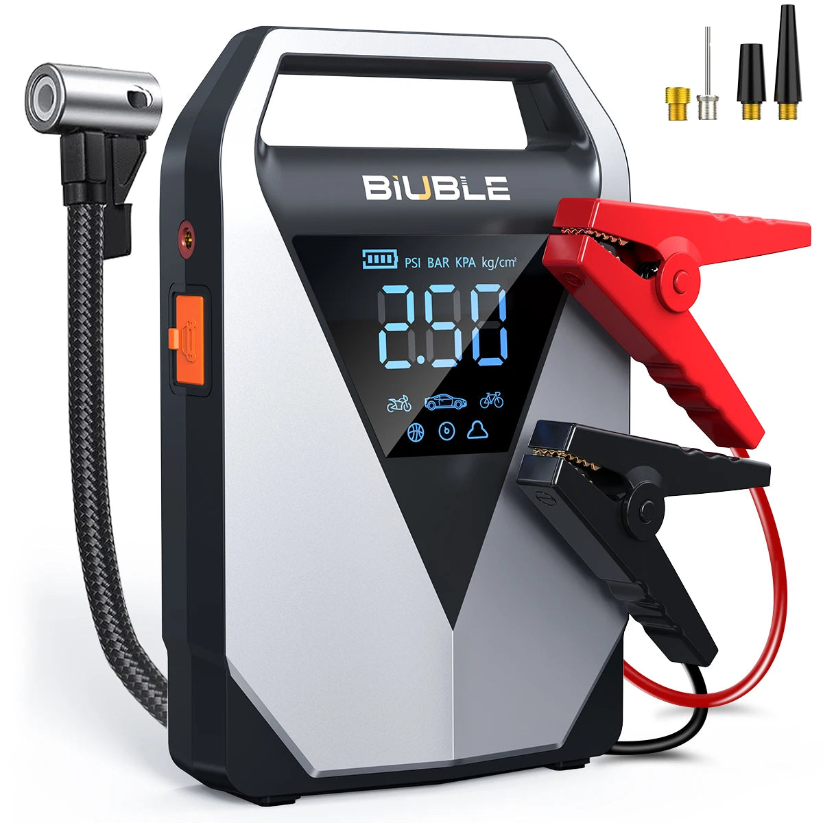 26000mAh 2500A Car Jump Starter with 150 PSI Air Compressor