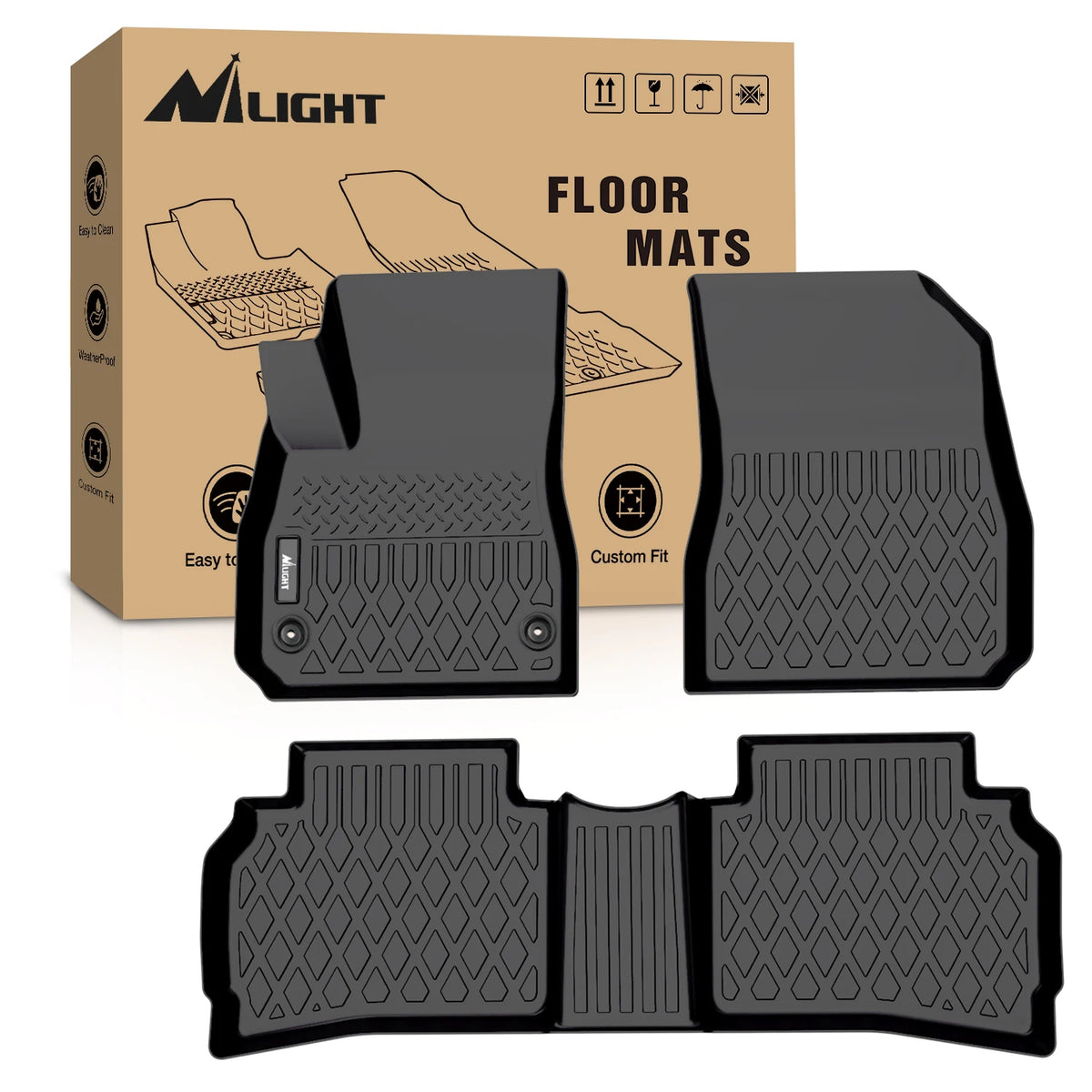Custom-Fit TPE All-Weather Floor Mats for Chevrolet Models