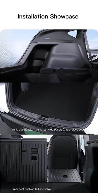 Tesla Model Y Juniper Kofferraum-Seitenverkleidung Anti-Kick-Schutz-Set