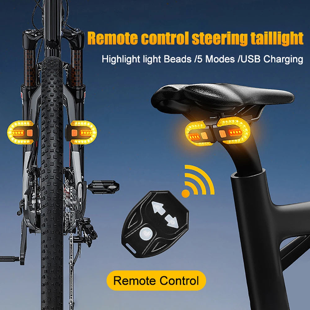 Drahtlose Funkfernbedienung Fahrrad Blinker LED Rücklicht