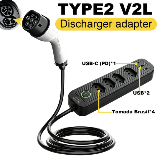 Type 2 V2L Discharge Adapter 16A 3.5kW