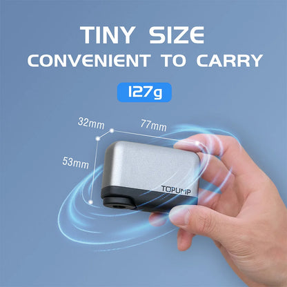 Mini Electric Bike Pump 120 PSI – Ultra Portable Cordless Inflator (Presta & Schrader)