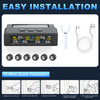 T20 Solar & USB TPMS Tyre Pressure Monitor