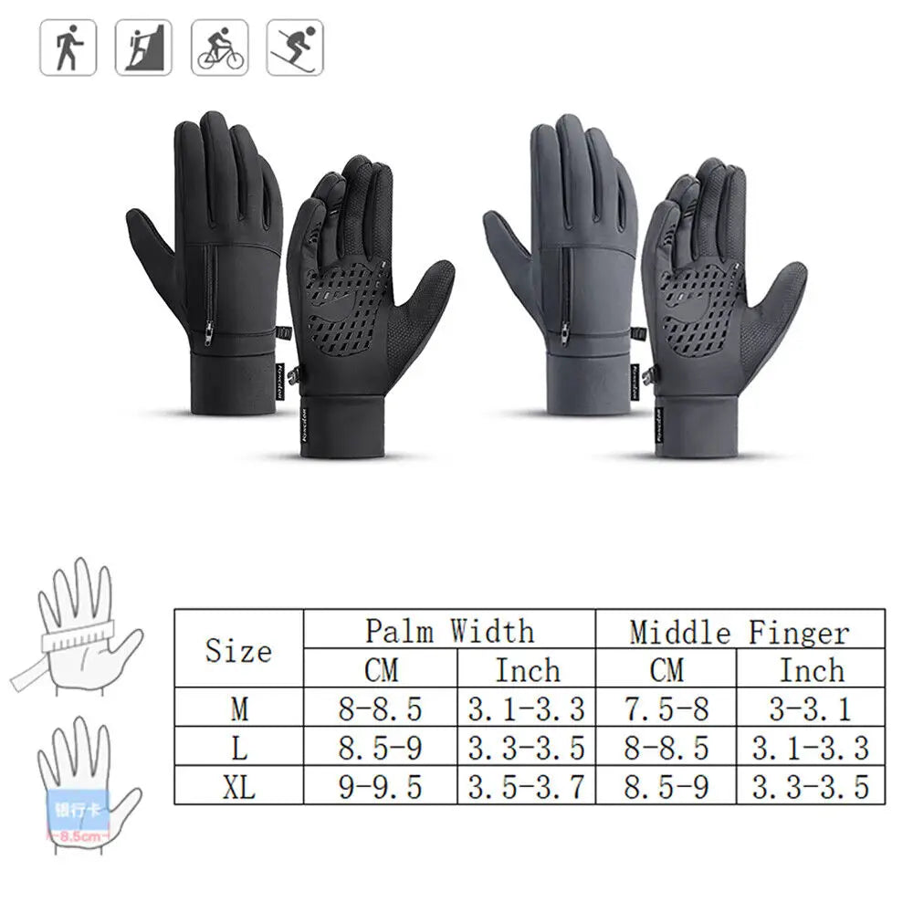 Winter-Touchscreen- und rutschfeste Fahrradhandschuhe