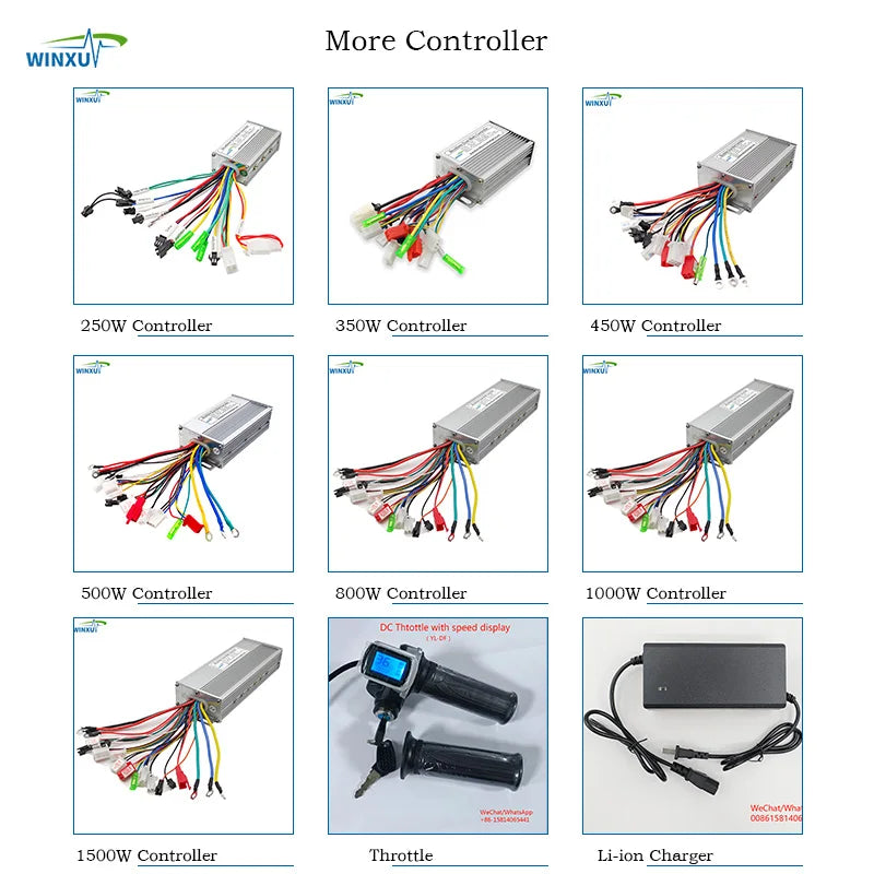 24V/36V/48V Brushless Motor Dual Mode Speed Controller for Electric Bikes & Scooters