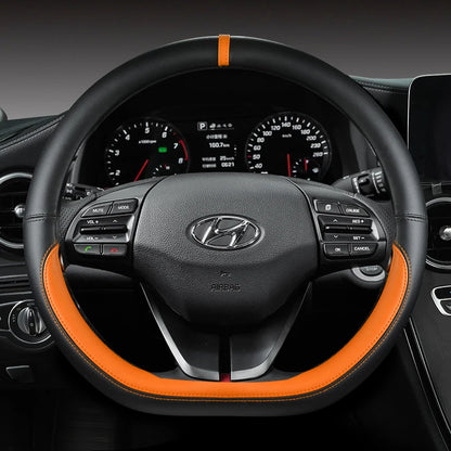 Hyundai IONIQ 5 D-förmiger Lenkradbezug aus PU-Leder, 38 cm, verschiedene Farben