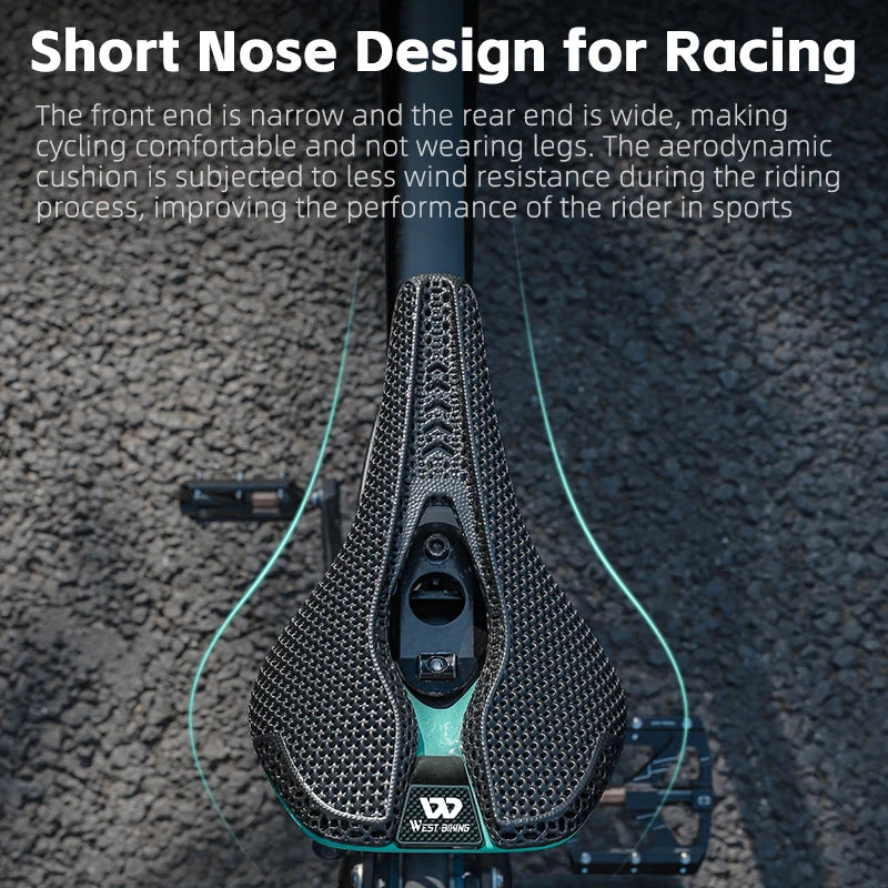 WEST BIKING Ultralight T800 Carbon Fibre Saddle