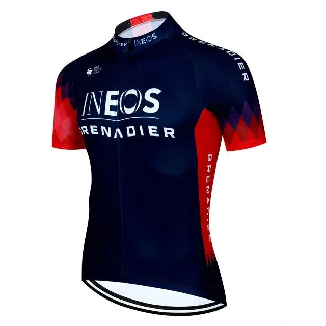 INEOS Men's Cycling Jersey & Padded Shorts Set for Road & MTB Riding