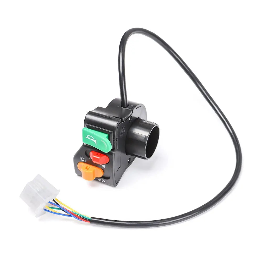 3-in-1 E-Bike-Lenkerleuchte, Hupe & Blinkerschalter für Elektrofahrräder & Roller