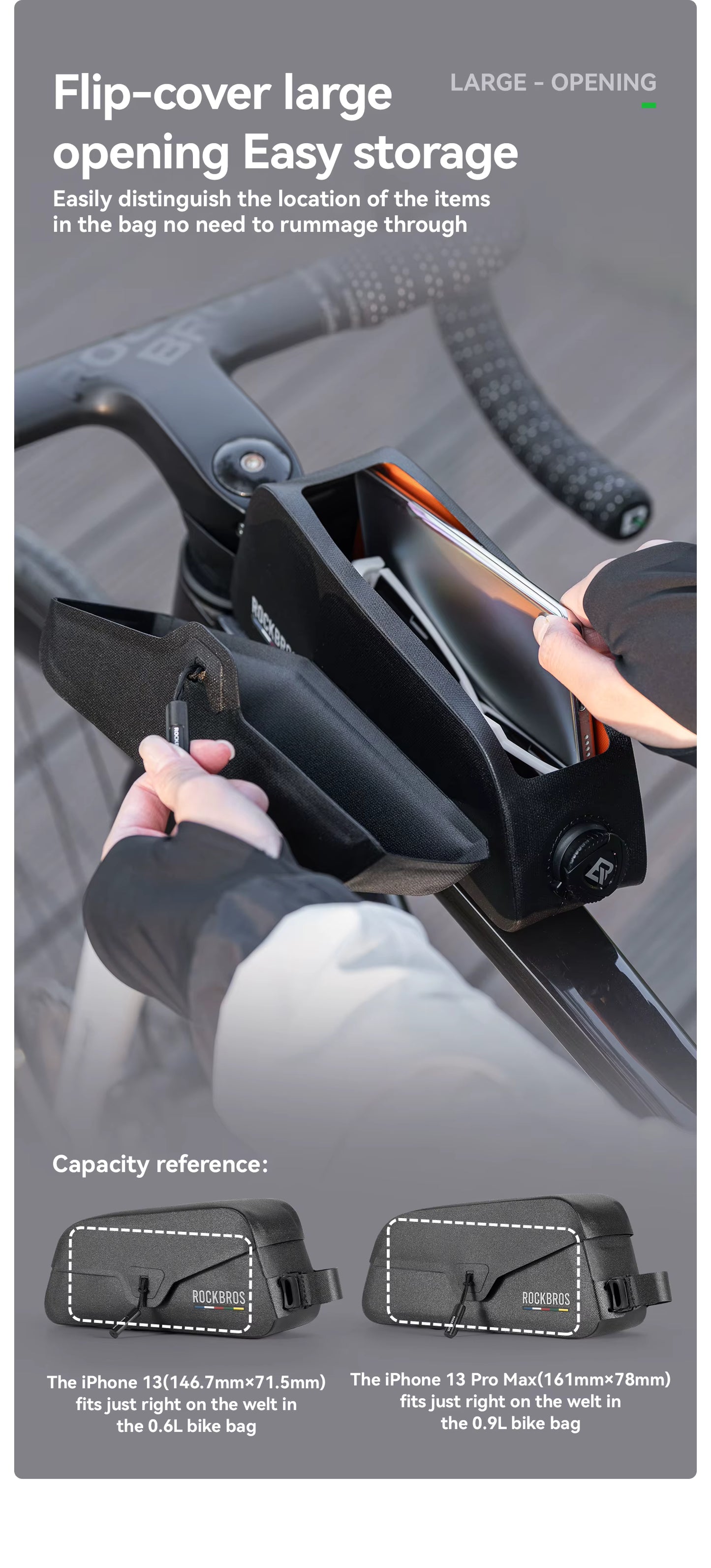 ROCKBROS Top Tube Bike Bag
