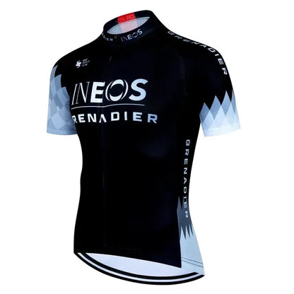 INEOS Men's Cycling Jersey & Padded Shorts Set for Road & MTB Riding