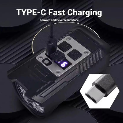 9LED Rechargeable Bike Light with Intelligent Sensor