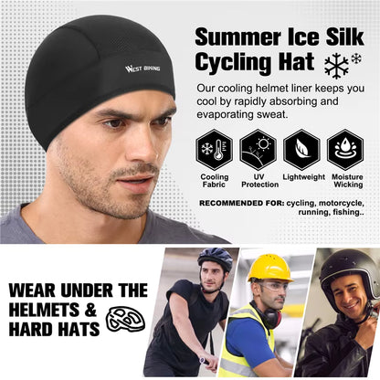 WEST BIKING Sommer-Fahrrad-Totenkopfmütze