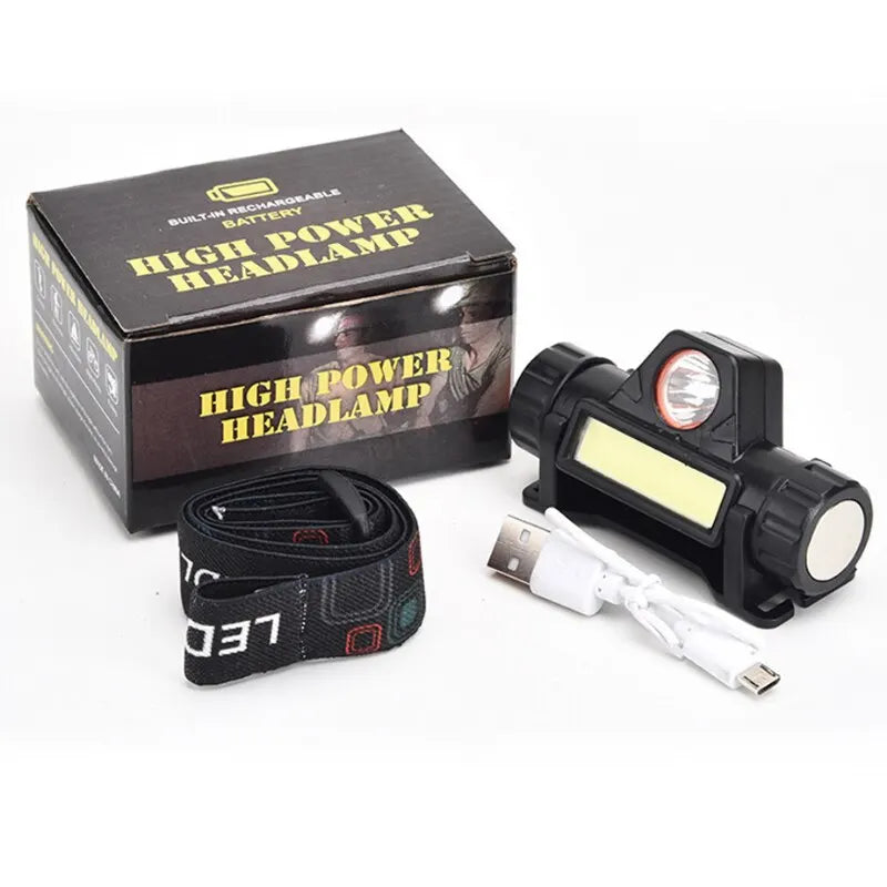 Wiederaufladbare LED-Stirnlampe