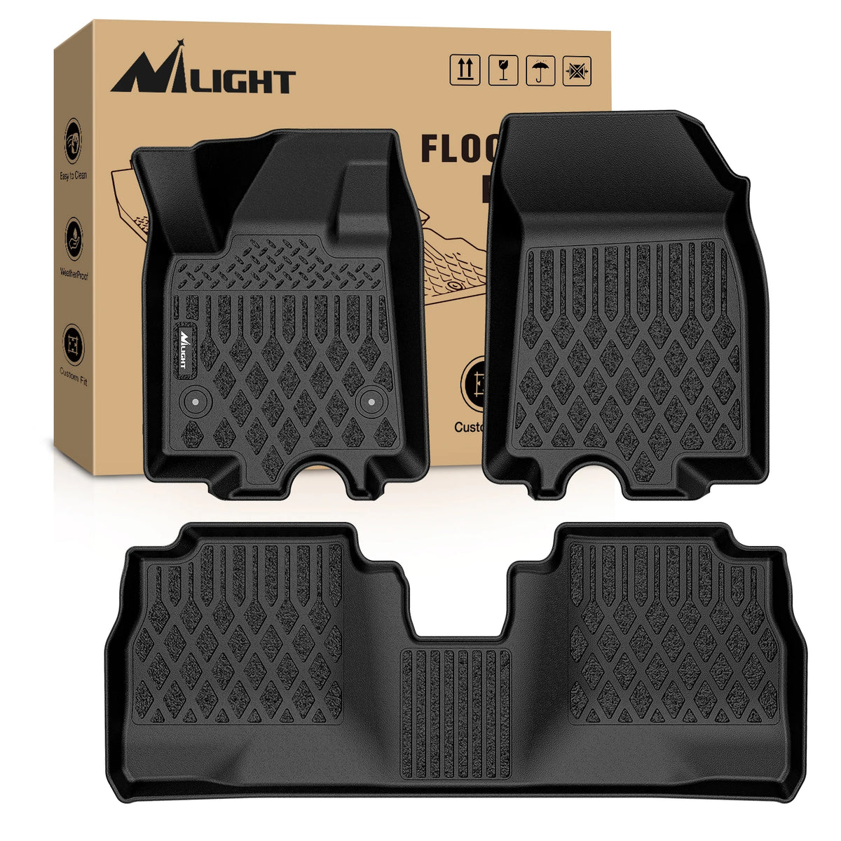 Custom-Fit TPE All-Weather Floor Mats for Chevrolet Models