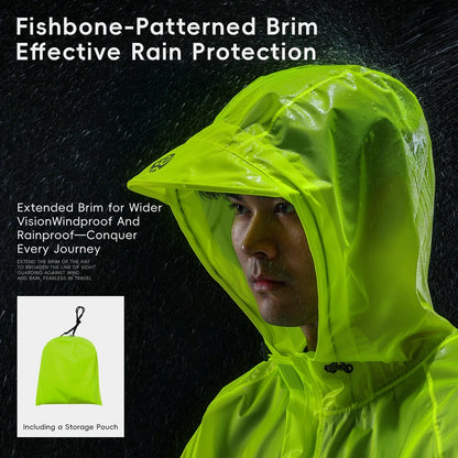 WEST BIKING Wasserdichte Fahrrad-Regenjacke – Reflektierend MTB & E-Bike