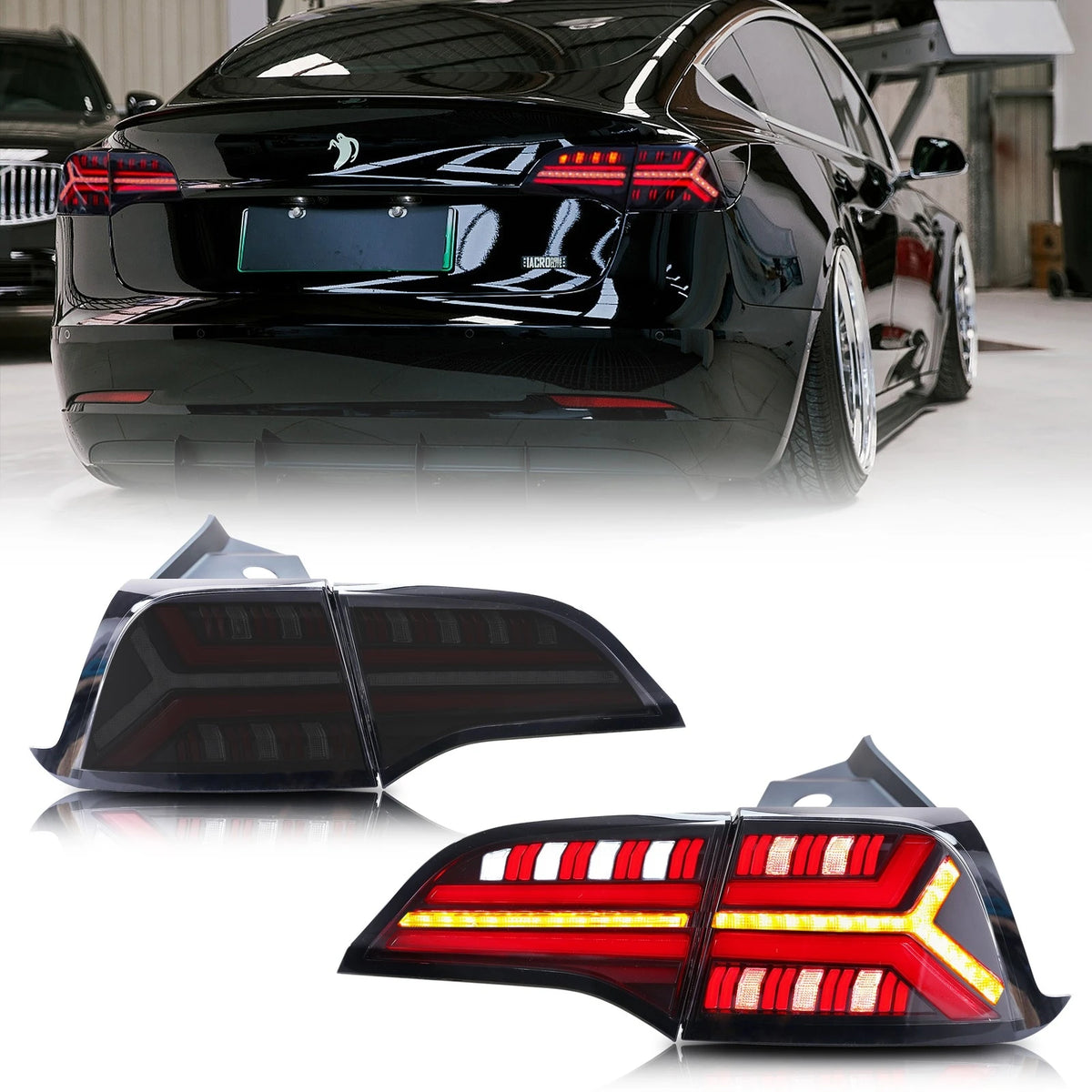 LED Tail Lights for Tesla Model 3 / Model Y 2017–2023