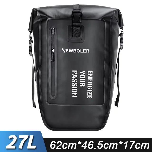 NEWBOLER 27L Waterproof Double Bike Pannier Rear Rack Bag