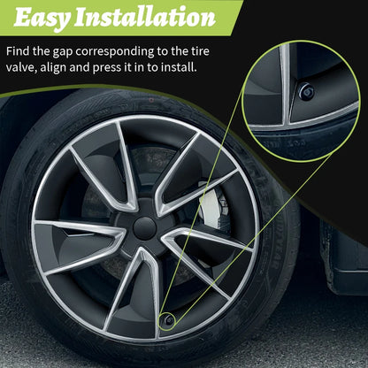 Enjoliveurs aérodynamiques style « couteau » 19 pouces pour Tesla Model Y Juniper