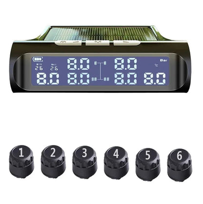 Contrôleur de pression des pneus (TPMS) solaire sans fil avec capteurs externes pour camions et véhicules récréatifs