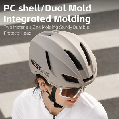 WEST BIKING Helm mit Rücklicht