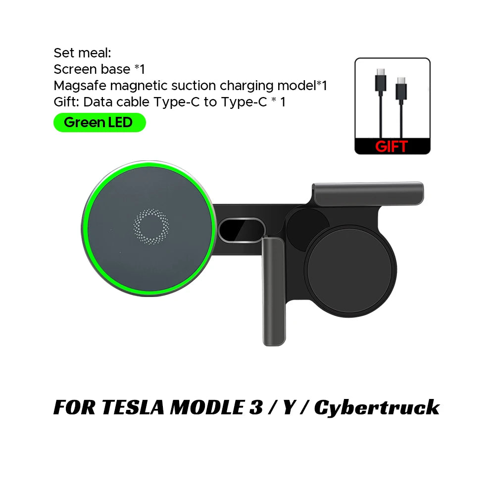 Magnetic Wireless Charging Phone Mount for Tesla / BYD