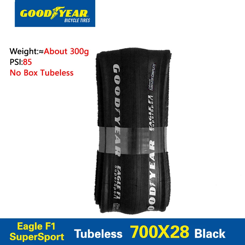 Goodyear Eagle F1 Supersport Road Bike Tyre 700C Folding Clincher & Tubeless