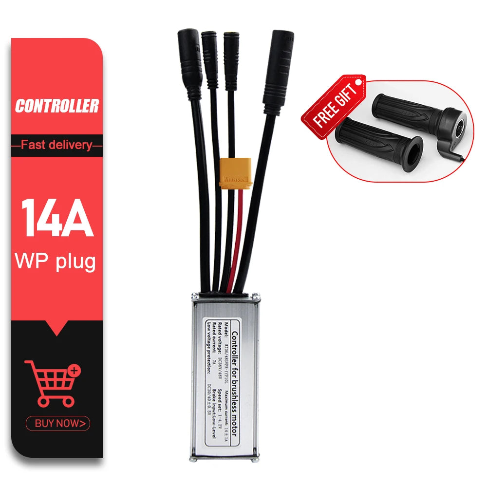 KT Waterproof E-Bike Controller 36V/48V – 14A to 35A Brushless Motor Controller